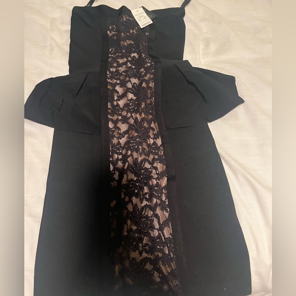 Bebe Bandage Dress XS NWT Bodycon Luxury Glam Y2K